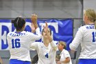 Volleyball vs MHC  Wheaton Women's Volleyball vs Mount Holyoke College. - Photo by Keith Nordstrom : Wheaton, Volleyball
